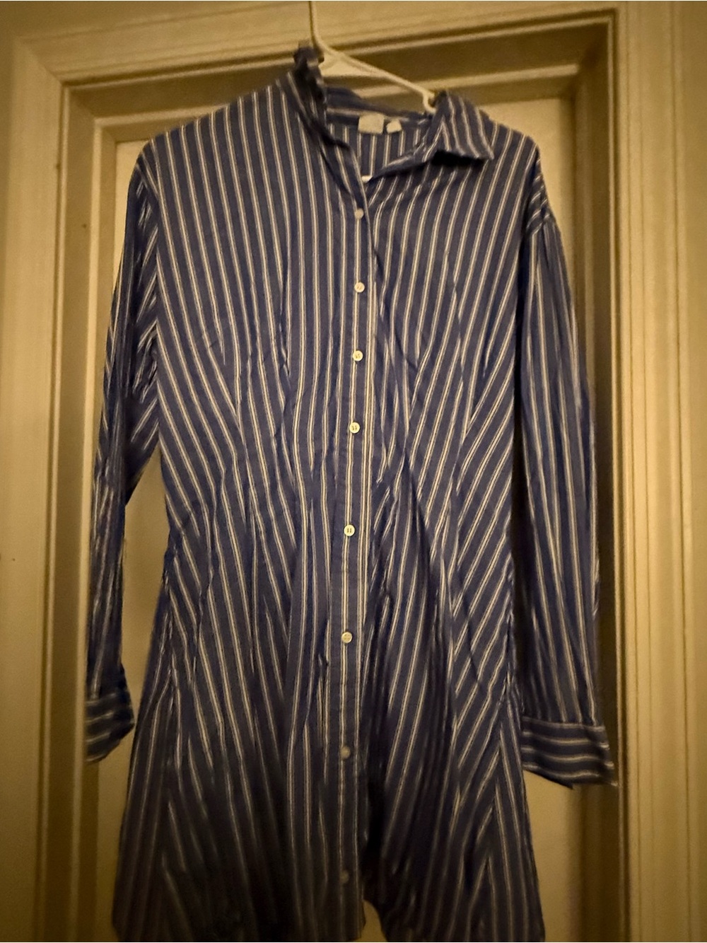 GAP Blue and White Striped Mini Dress